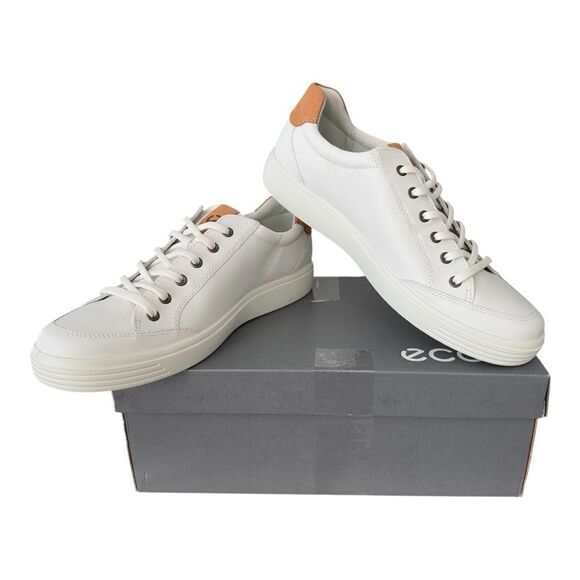 Ecco Soft Classic Sneaker White Lion Sneakers Mens Size 45 - Picture 1 of 14